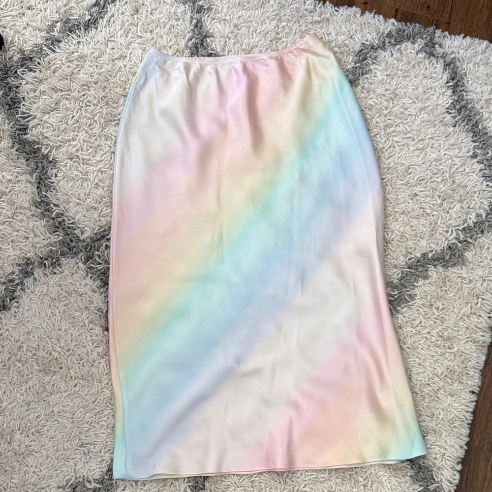 Pastel Rainbow Women's Skirt Size Small